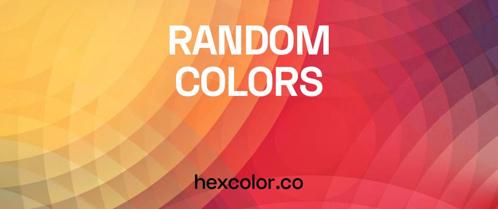 Cover image for Random Hex Color Code Generator