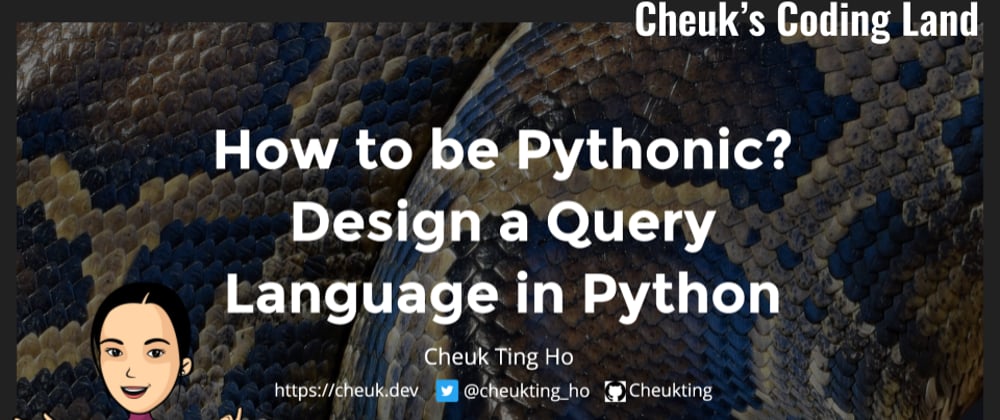 How to be Pythonic? Design a Query Language in Python