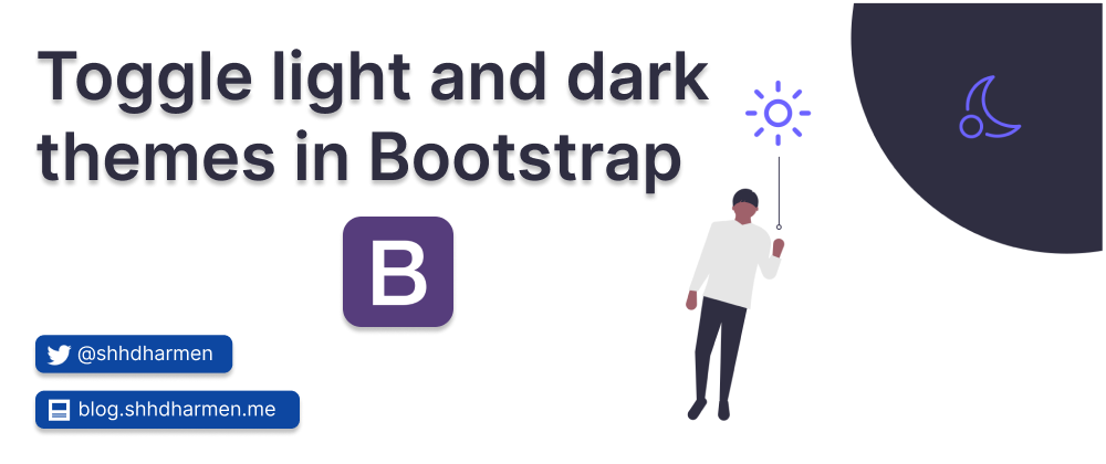 Cover image for Toggle light and dark themes in Bootstrap