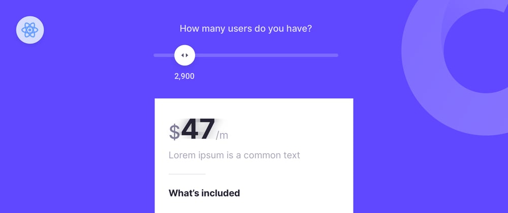 Cover image for How to build a pricing slider - React