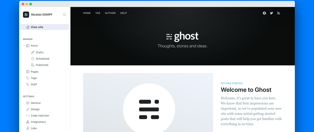 Cover image for Installer Ghost avec docker-compose