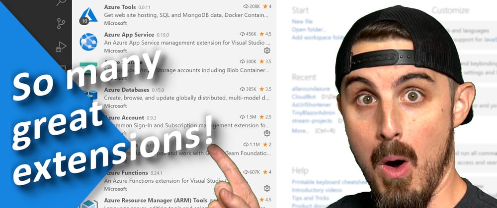 Cover image for Best VisualStudio Code extensions to work for Azure