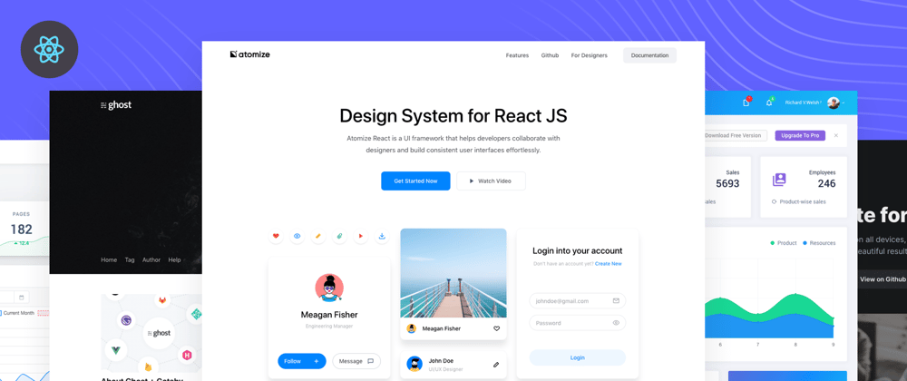 Cover image for 35+ Free React templates and themes