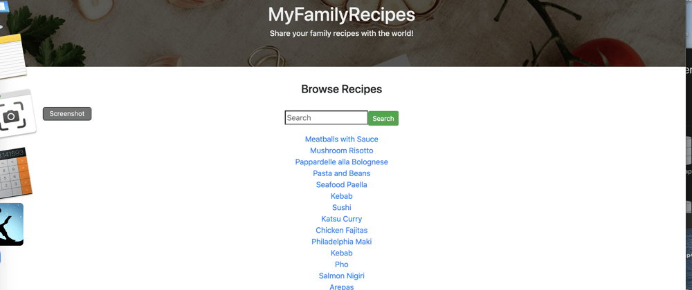 Cover image for MyFamilyRecipe React/Redux app using Rails API