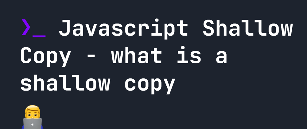 Cover image for Javascript Shallow Copy - what is a Shallow Copy?