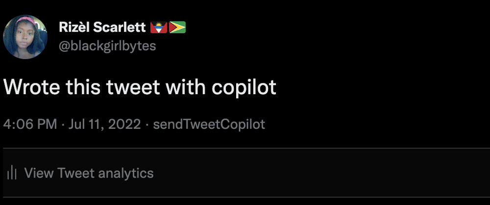 Cover image for How to Send a Tweet with GitHub Copilot