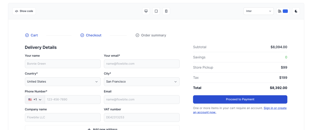 Cover image for E-commerce checkout components built with Tailwind CSS and Flowbite