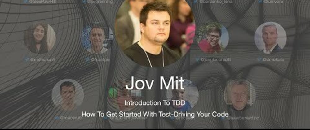 Cover image for TDD Conference 2021 - How To Get Started With Test-Driving Your Code - Jov Mit