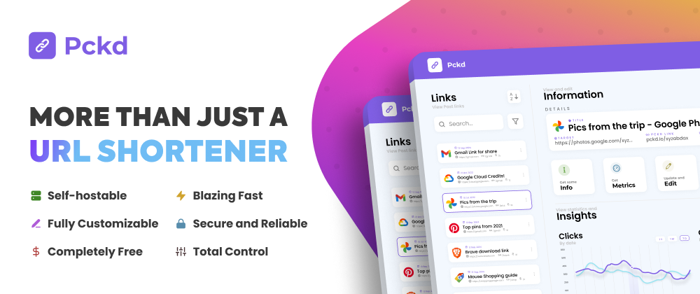 Cover image for Introducing Pckd - The most powerful 💪 URL shortener