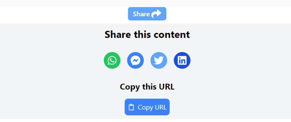 Cover image for Create a Share Button for Social Media Links in React (Without Any Package) 📤