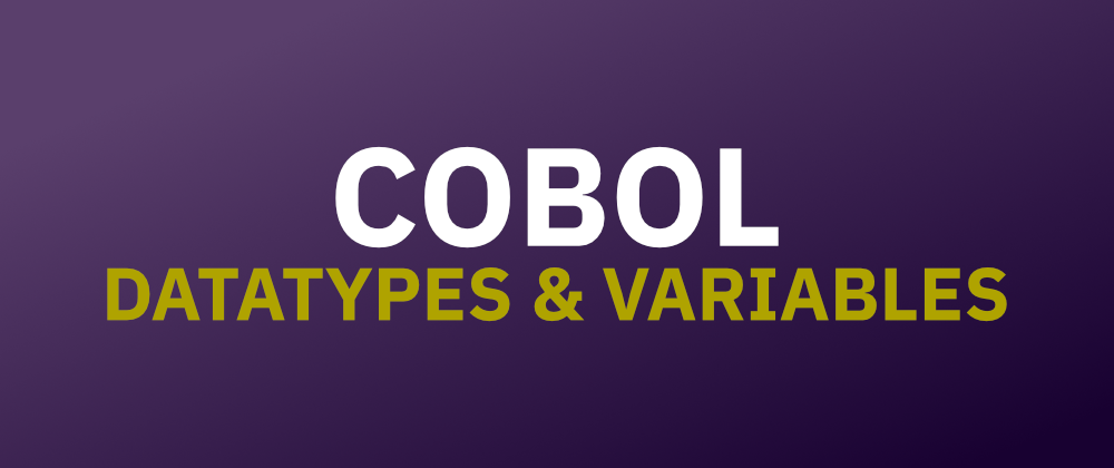 Cover image for COBOL Fundamentals: Data Types & Variables