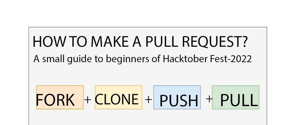 Cover image for How to create a pull request in GitHub?: A small guide to beginners in Hacktoberfest-2022