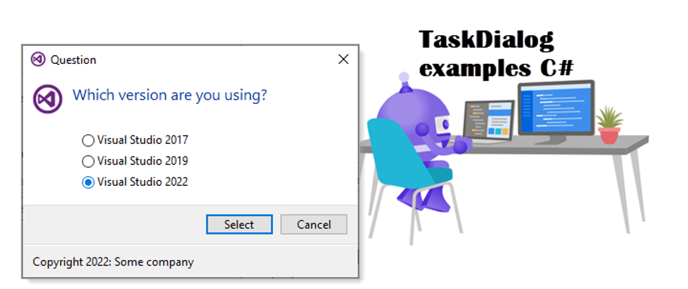 Cover image for .NET Core TaskDialog