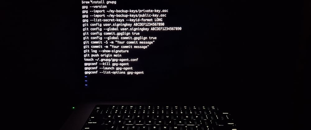 Importing and Using Existing GPG Keys to Sign Git Commits
