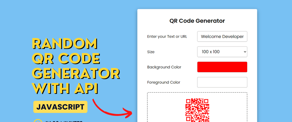 How to Build a QR Code Generator with API Using HTML, CSS, and ...