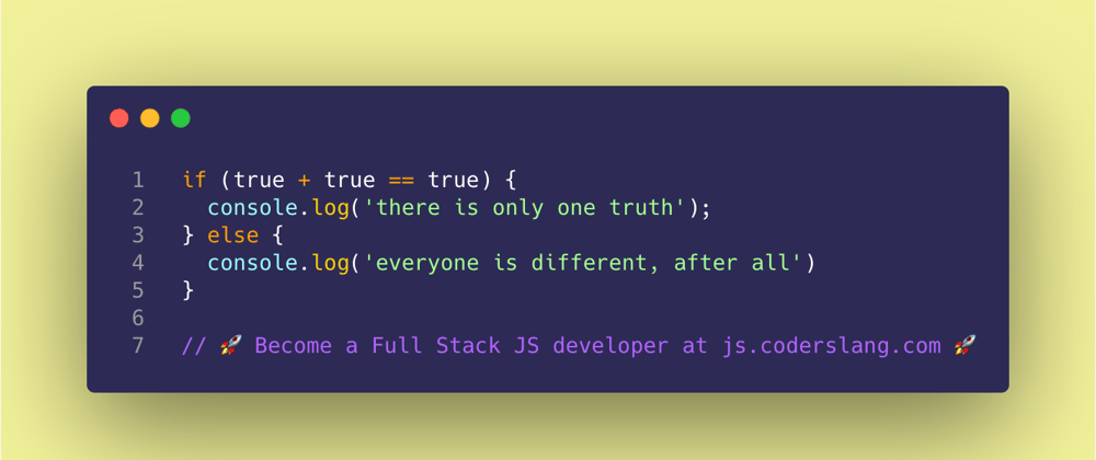 Cover image for JavaScript Interview Question #18: What's the sum of two booleans in JavaScript?