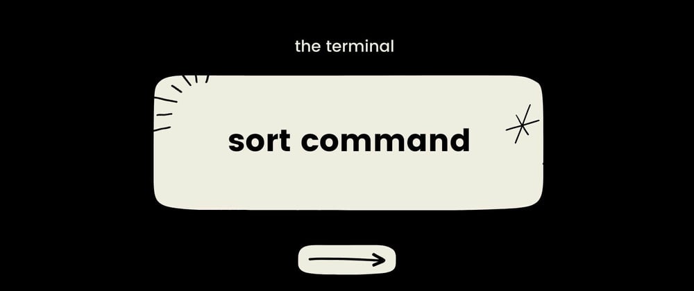 Cover image for sort command