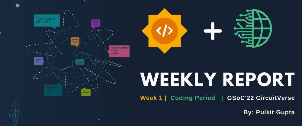 Cover image for Coding Period GSoC'22 | Week 1