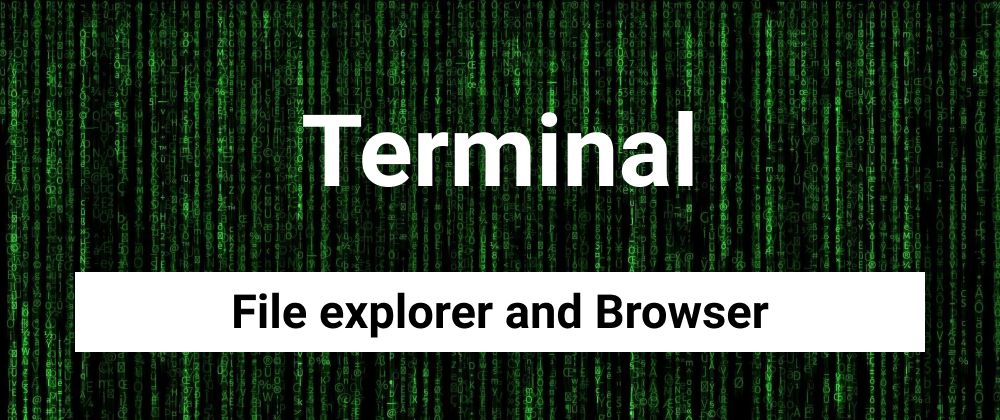 Cover image for Open File Explorer and Browser from ZSH