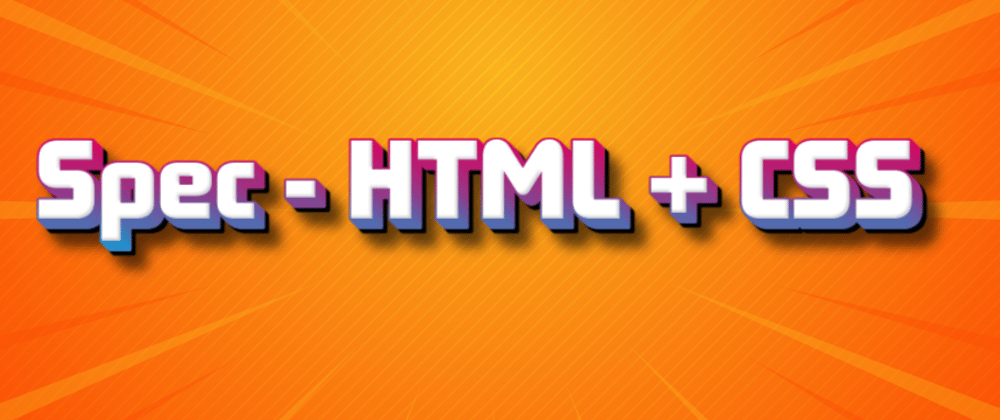 Cover image for Front-end specialisations: HTML + CSS