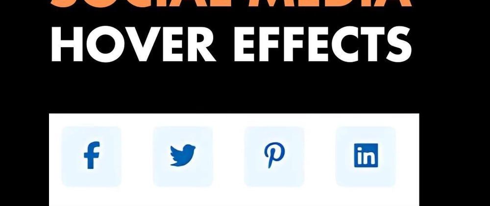 Social Media Icons with Hover Effects Using HTML and CSS - DEV Community