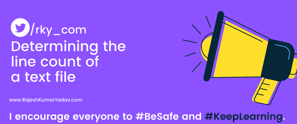 Cover image for Node.js : Determining the line count of a text file