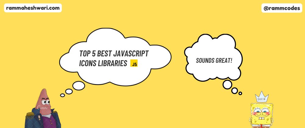 Cover image for Top 5 Best Javascript Icons Libraries 🚀