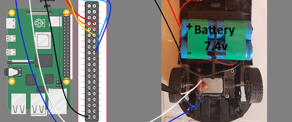 Cover image for Control rc car using raspberry pi (Part 5 : Wire up raspberry pi...)