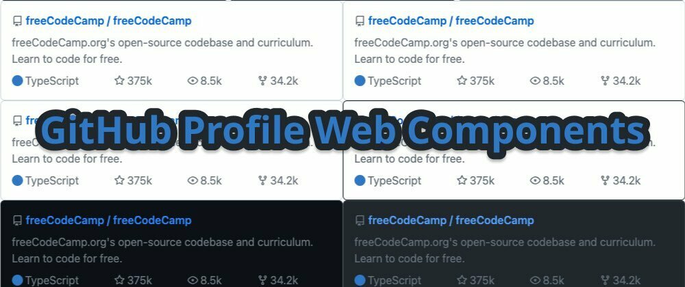 Cover image for GitHub Profile Native Web Components