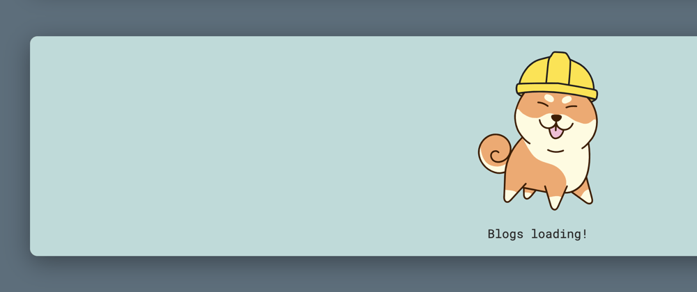 Cover image for Adding Shiba Inu Loading and Error SVGs to My React Site