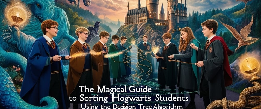 Cover image for The Gemika's Magical Guide to Sorting Hogwarts Students using the Decision Tree Algorithm (Part #4)