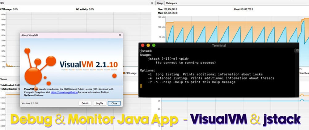 Cover image for Debug and Monitor Java App with VisualVM and jstack