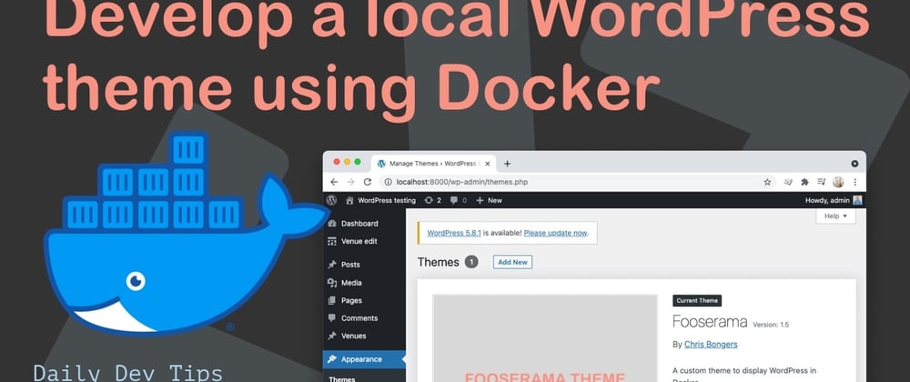 Develop a local WordPress theme using Docker