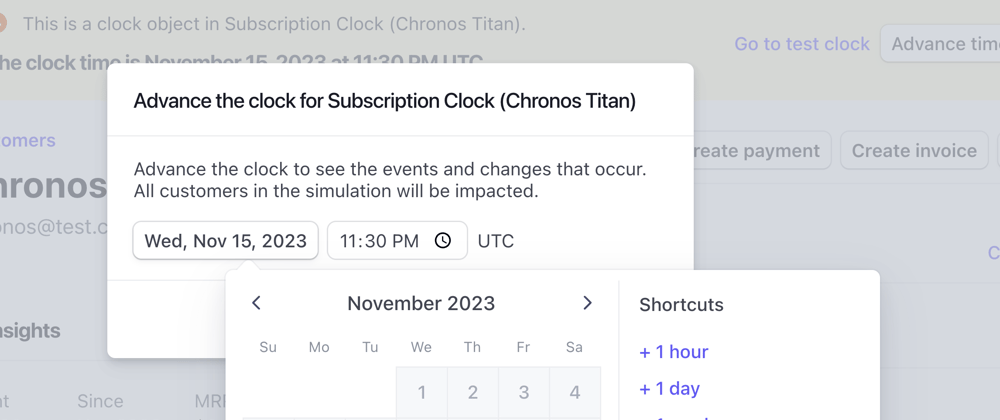 Cover image for Test your subscription integration through time with Stripe’s test clocks