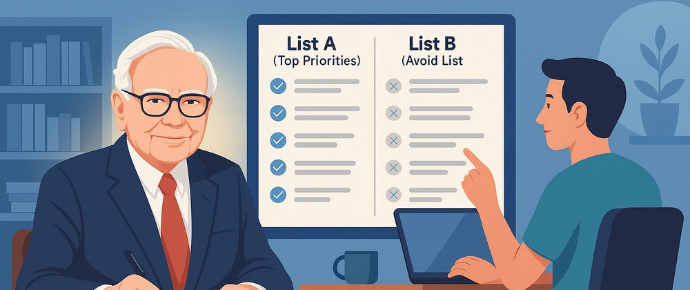 Cover image for Warren Buffett’s “2 List” Strategy for Developer Productivity: Focus, Ship, and Thrive