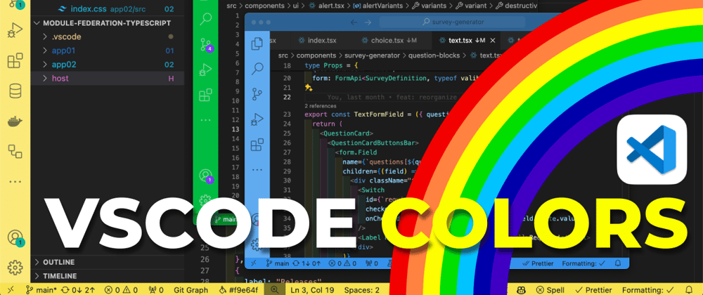 Cover image for 🌈 2 Colors Extensions to make Visual Studio Code even better!