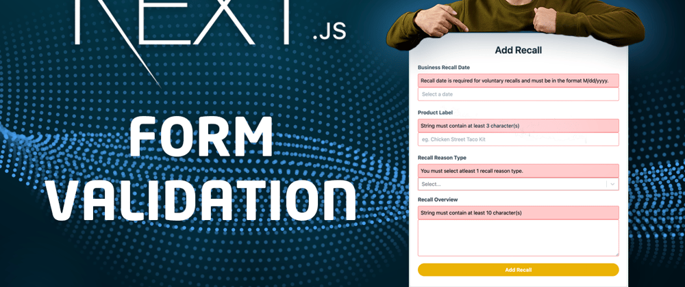 Next JS Form Validation Zod Example - NextJS Tutorial