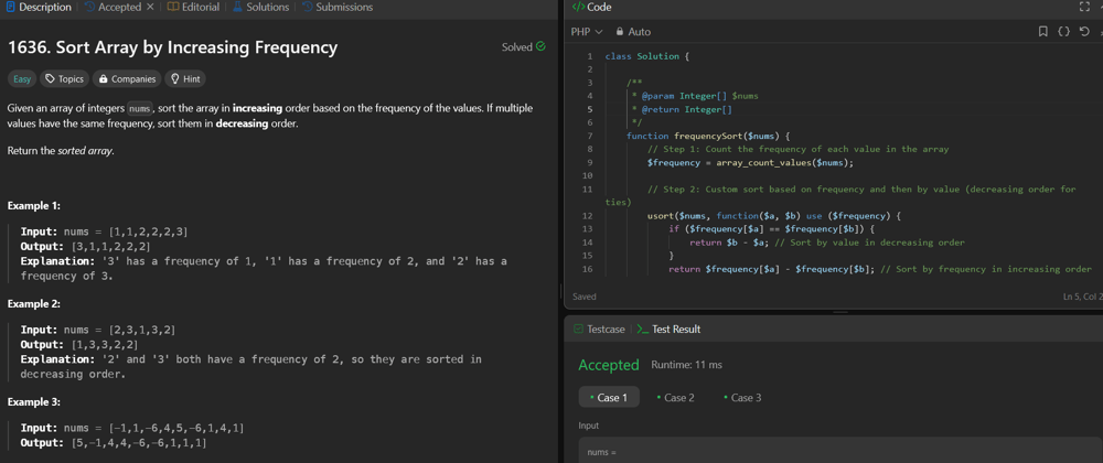 Cover image for 1636. Sort Array by Increasing Frequency