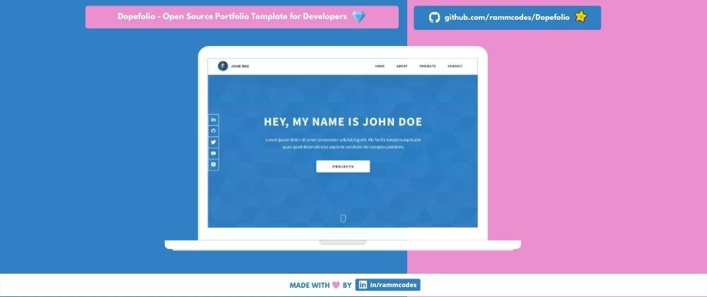 Cover image for I Created an OpenSource Portfolio Template for Developers 🚀