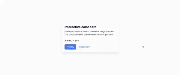 Cover image for Create an interactive color-shifting hover card with Tailwind CSS and JavaScript