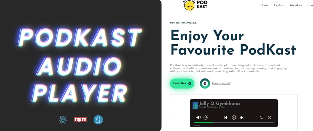 Introducing Podkast Audio Player: Your Customizable React Component for Seamless Audio Playback