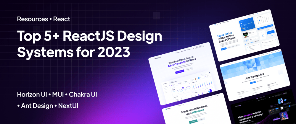 Cover image for Top 5+ ReactJS Design Systems for 2024