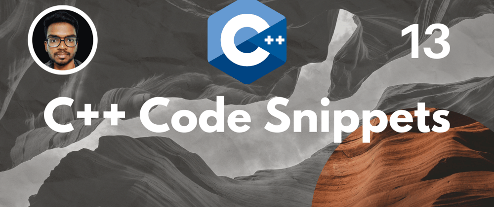 Cover image for C++ Code Snippets :)