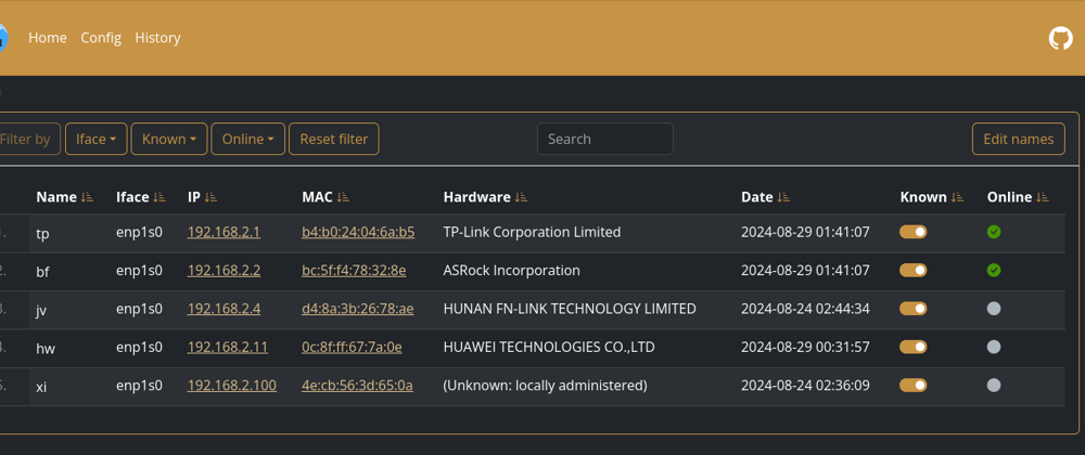 WatchYourLAN 2.0 - lightweight network IP scanner - DEV Community