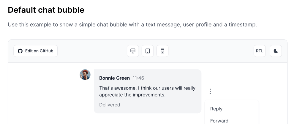 Cover image for Open-source chat bubble components built with Tailwind CSS