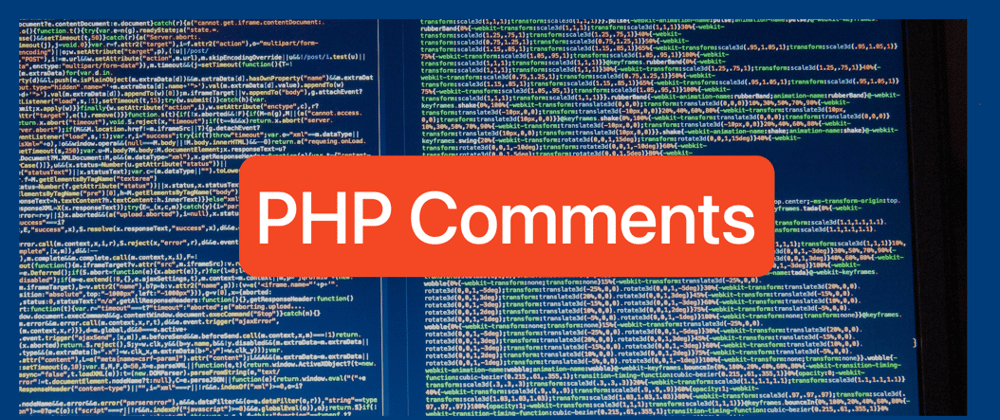 Cover image for Understanding Comments in PHP