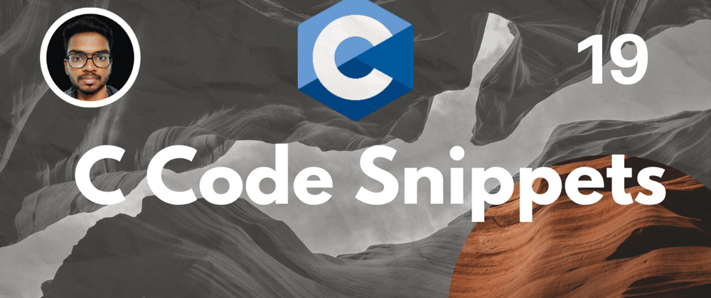 Cover image for C Code Snippets:)