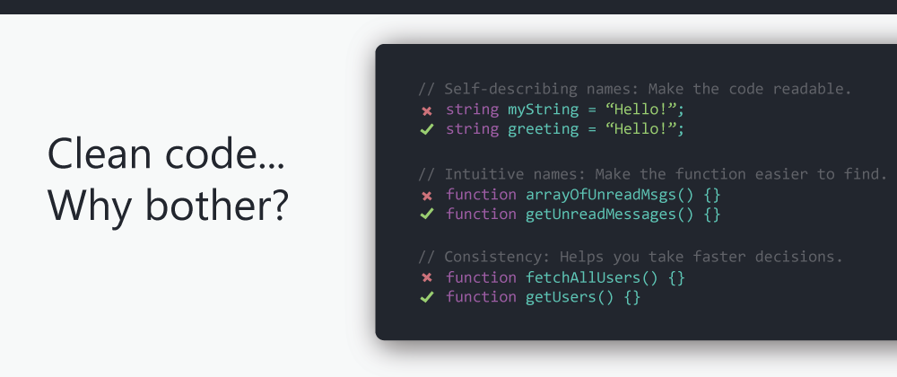 Cover image for Clean code... Why bother?