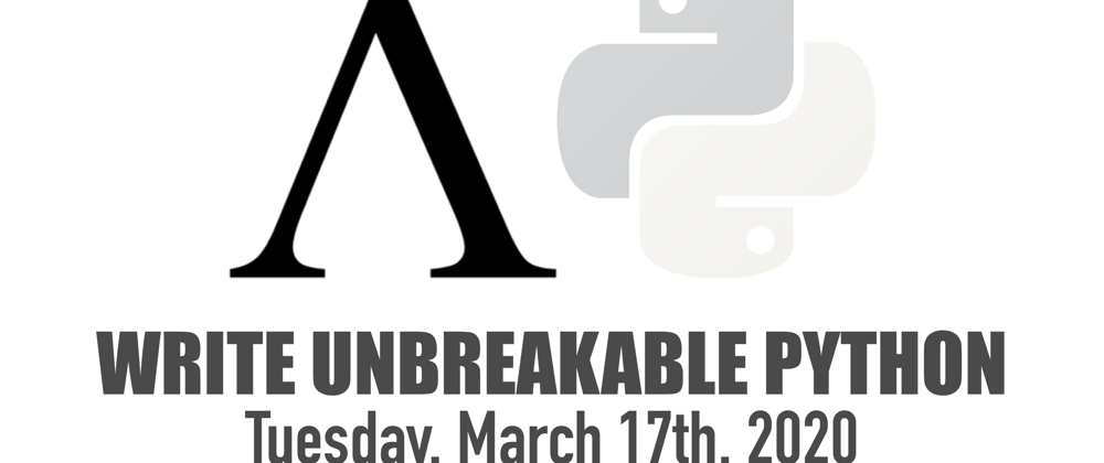 Cover image for Write Unbreakable Python