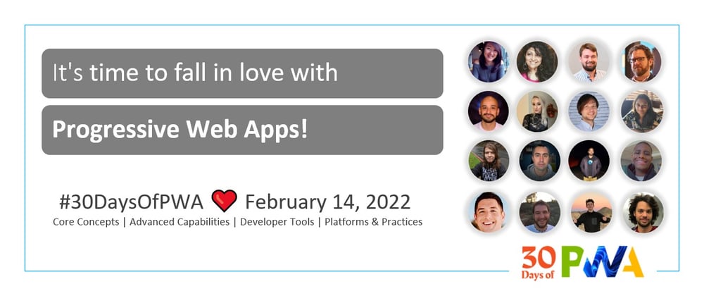 Cover image for Welcome to #30DaysOfPWA